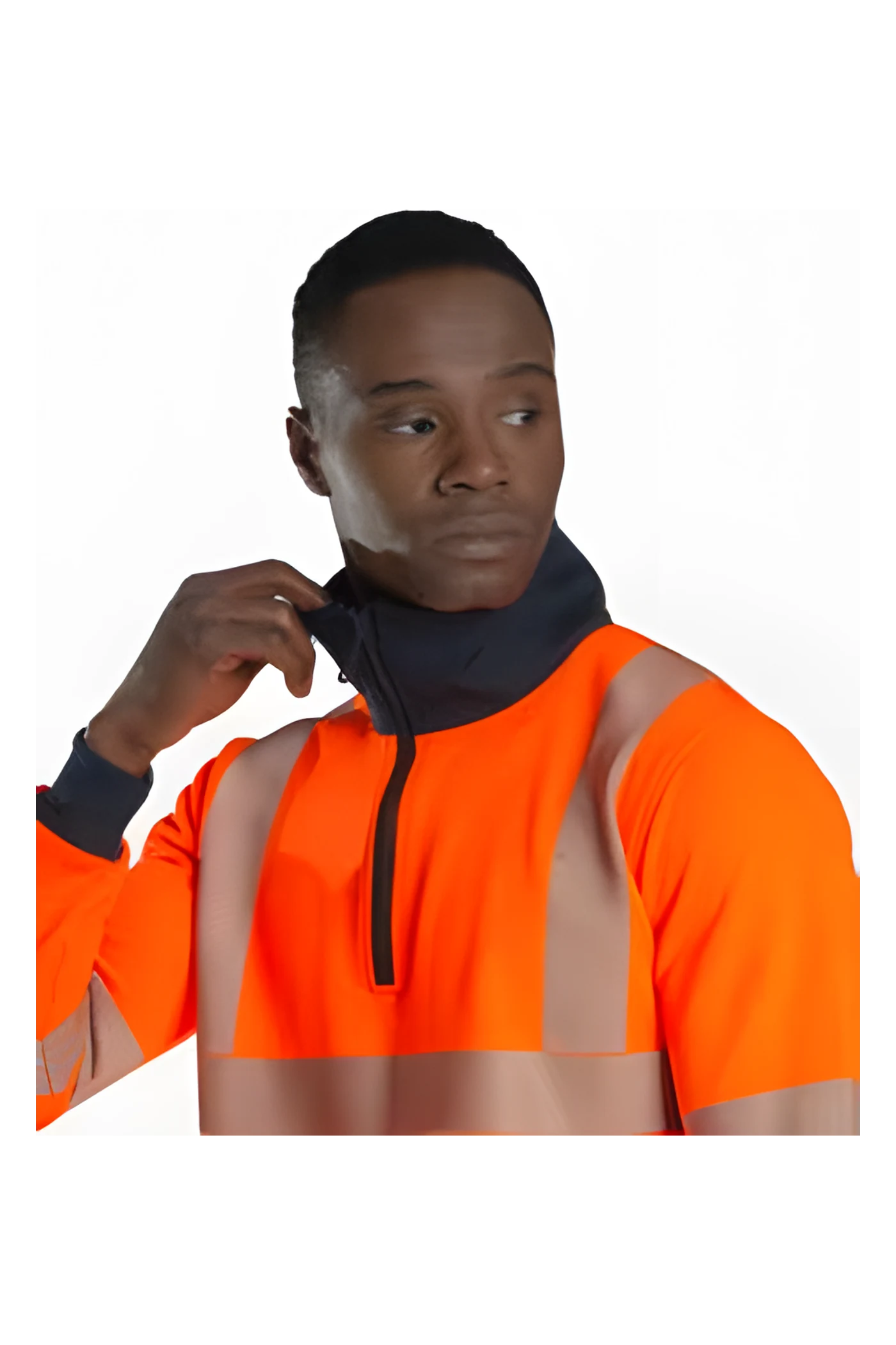 Alaska Hi-Vis Half-Zip-Sweatshirt (SW8140) – Rückansicht