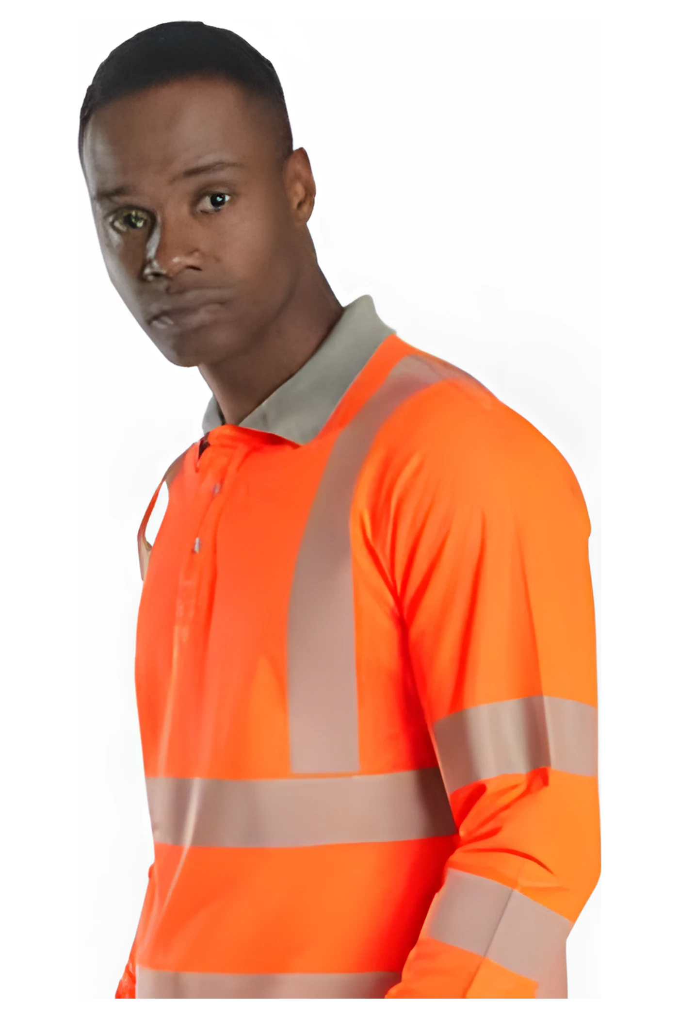 Alaska Hi-Vis Langarm-Poloshirt (SW8144) – Rückansicht