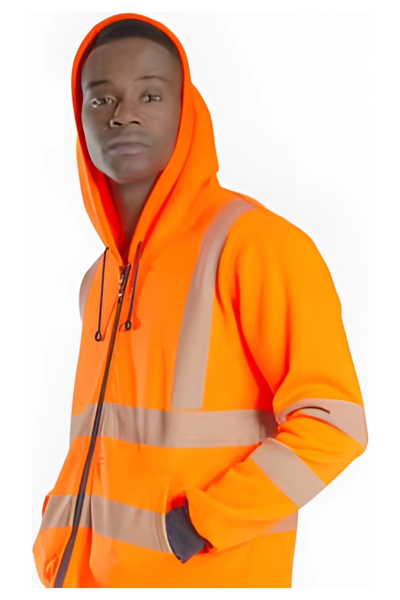 Alaska Hi-Vis Zip-Hoodie (SW8141) – Rückansicht