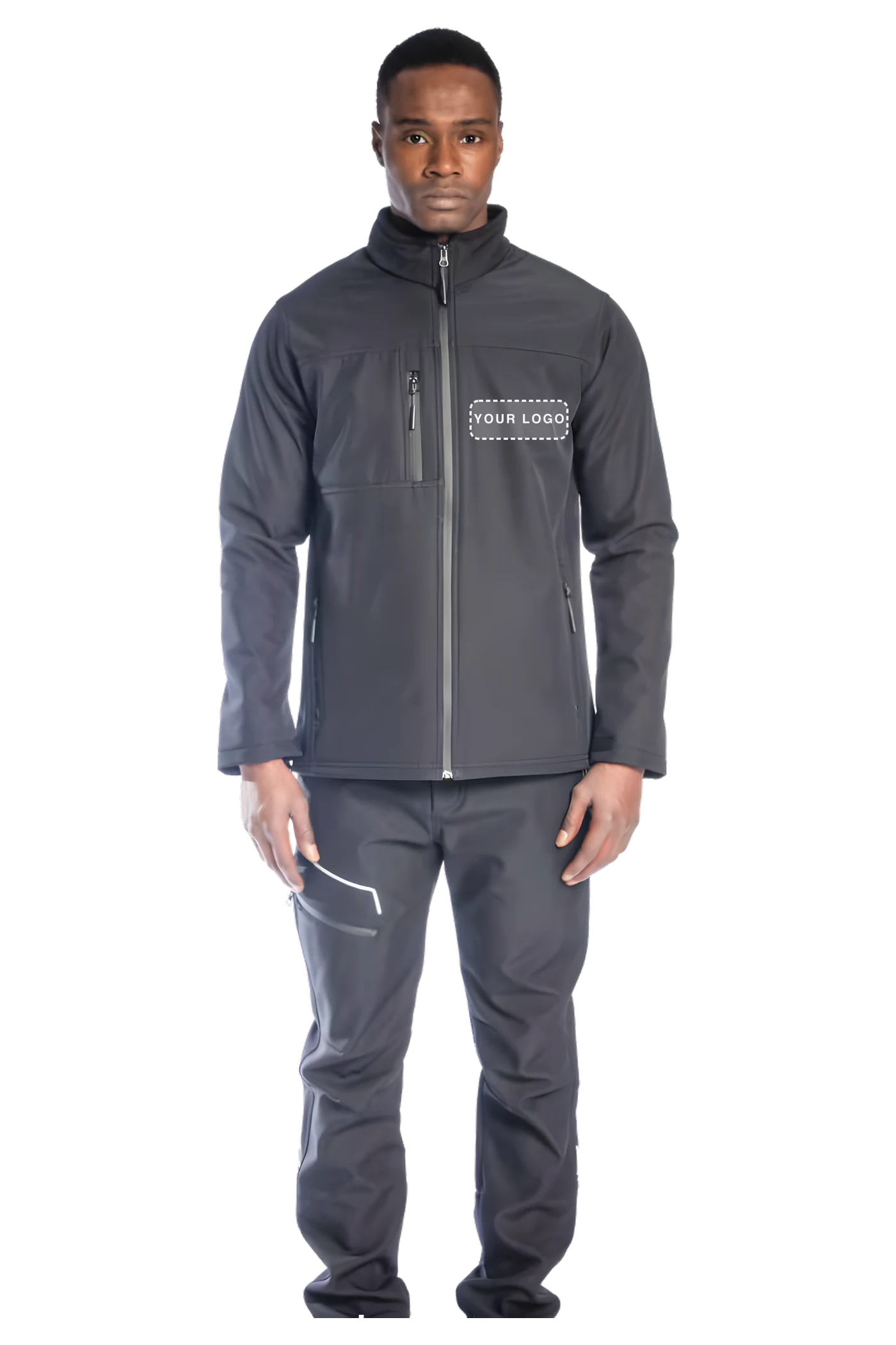 Dark Softshell-Jacke (SW3108) – Frontansicht