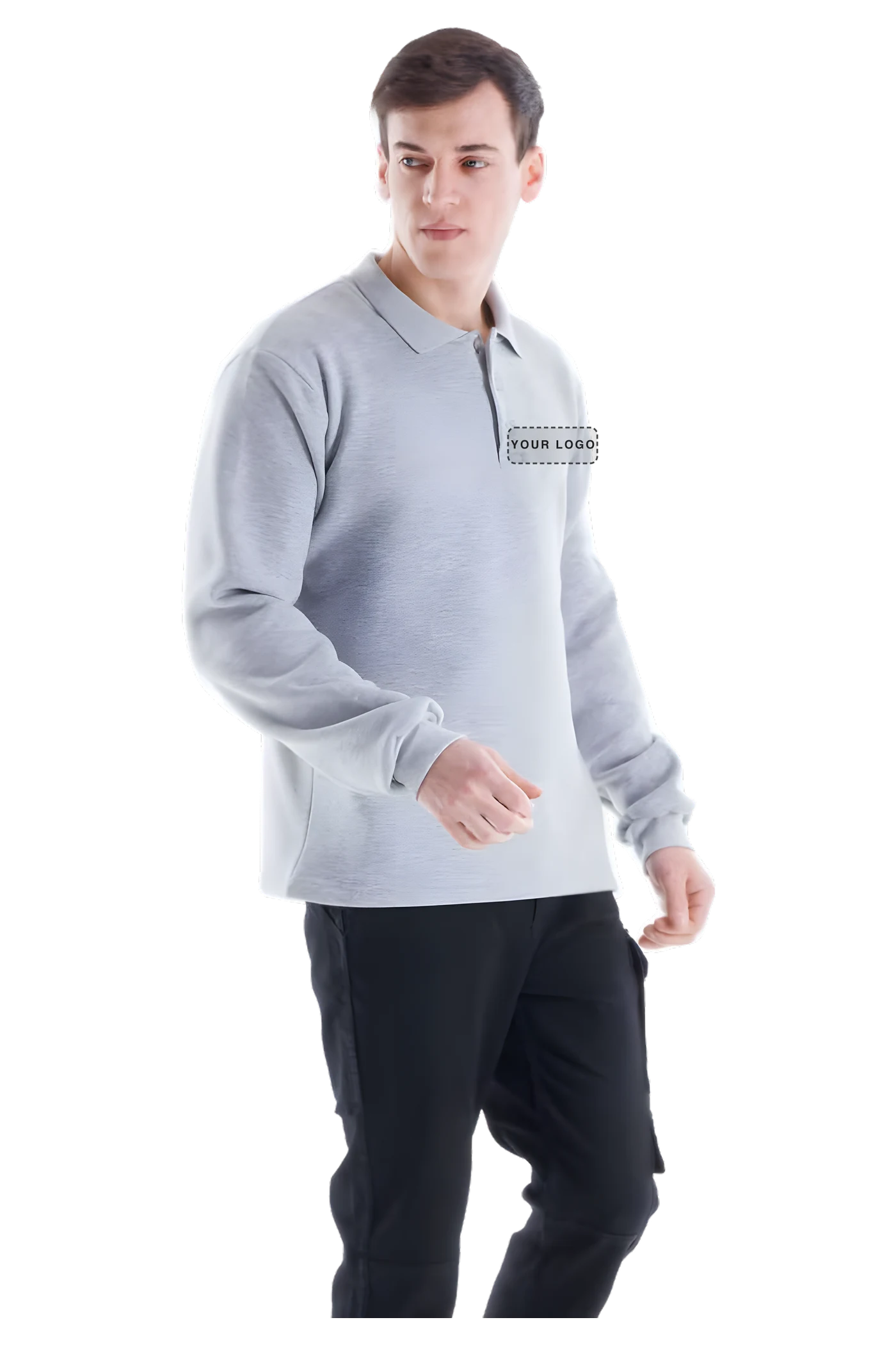 Elegance Polo-Sweatshirt (SW8115) – Frontansicht