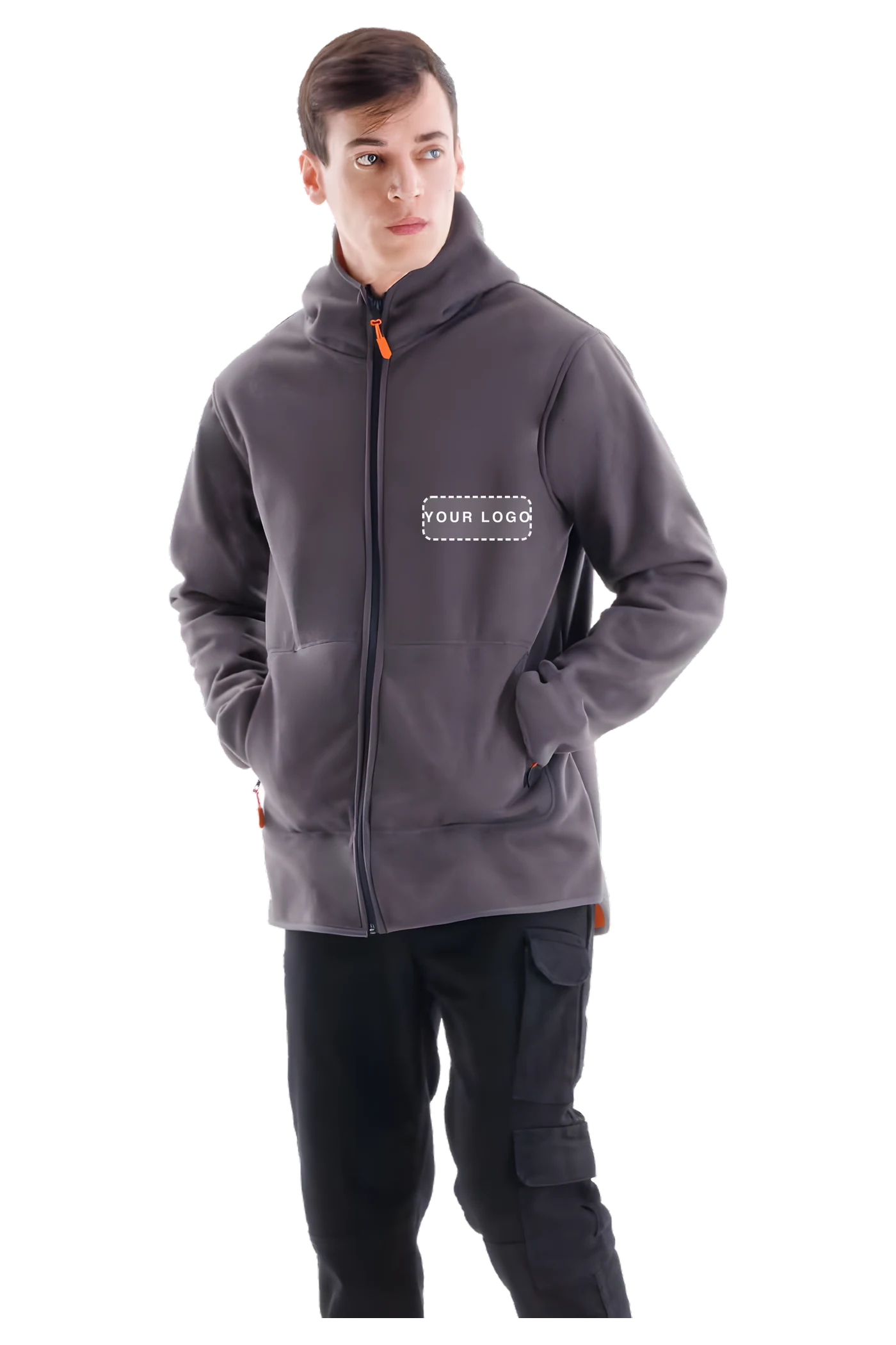Eso Deep Fleece-Jacke (ALM003) – Frontansicht