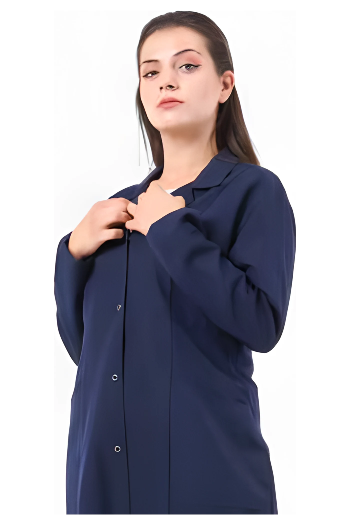 Lycra-Arbeitskittel für Damen (SW6104) – weitere Ansicht