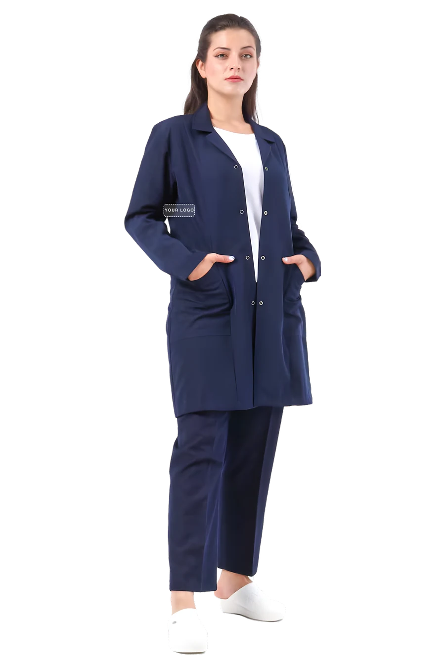 Lycra-Arbeitskittel für Damen