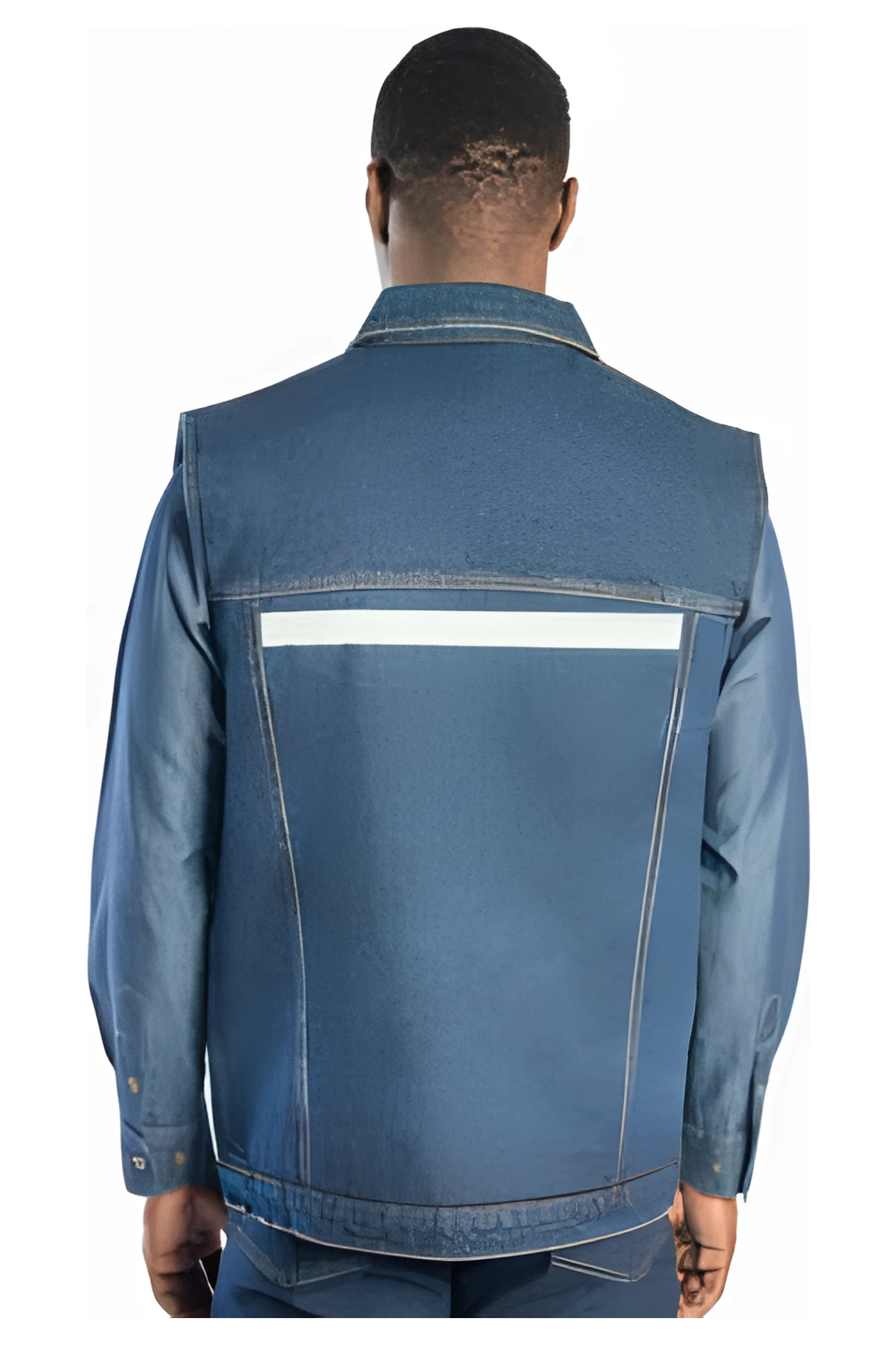 Ranger Wattierte Jeansweste (SW9129) – Rückansicht