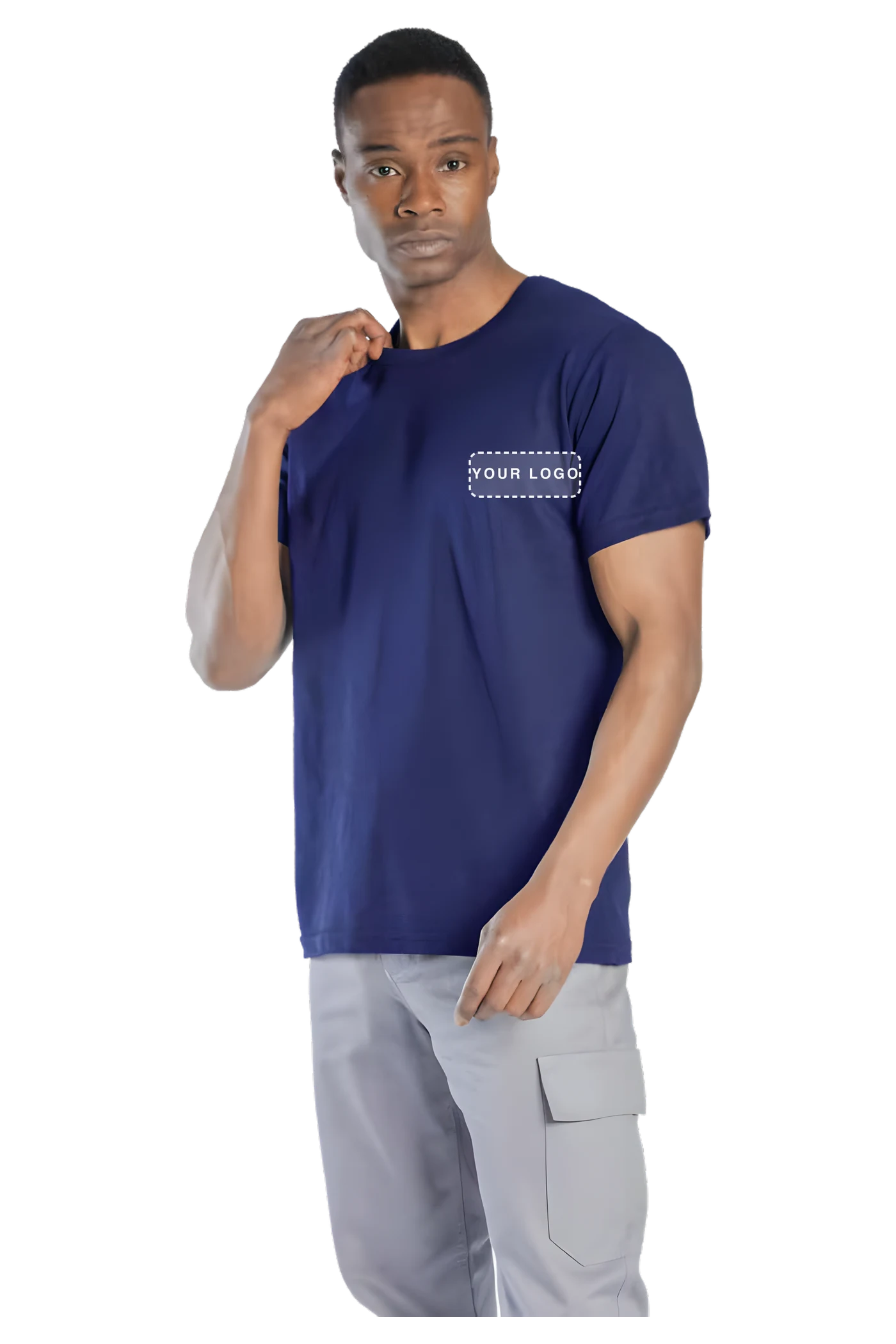 Regular Basic Rundhals-T-Shirt (SW8113) – Frontansicht