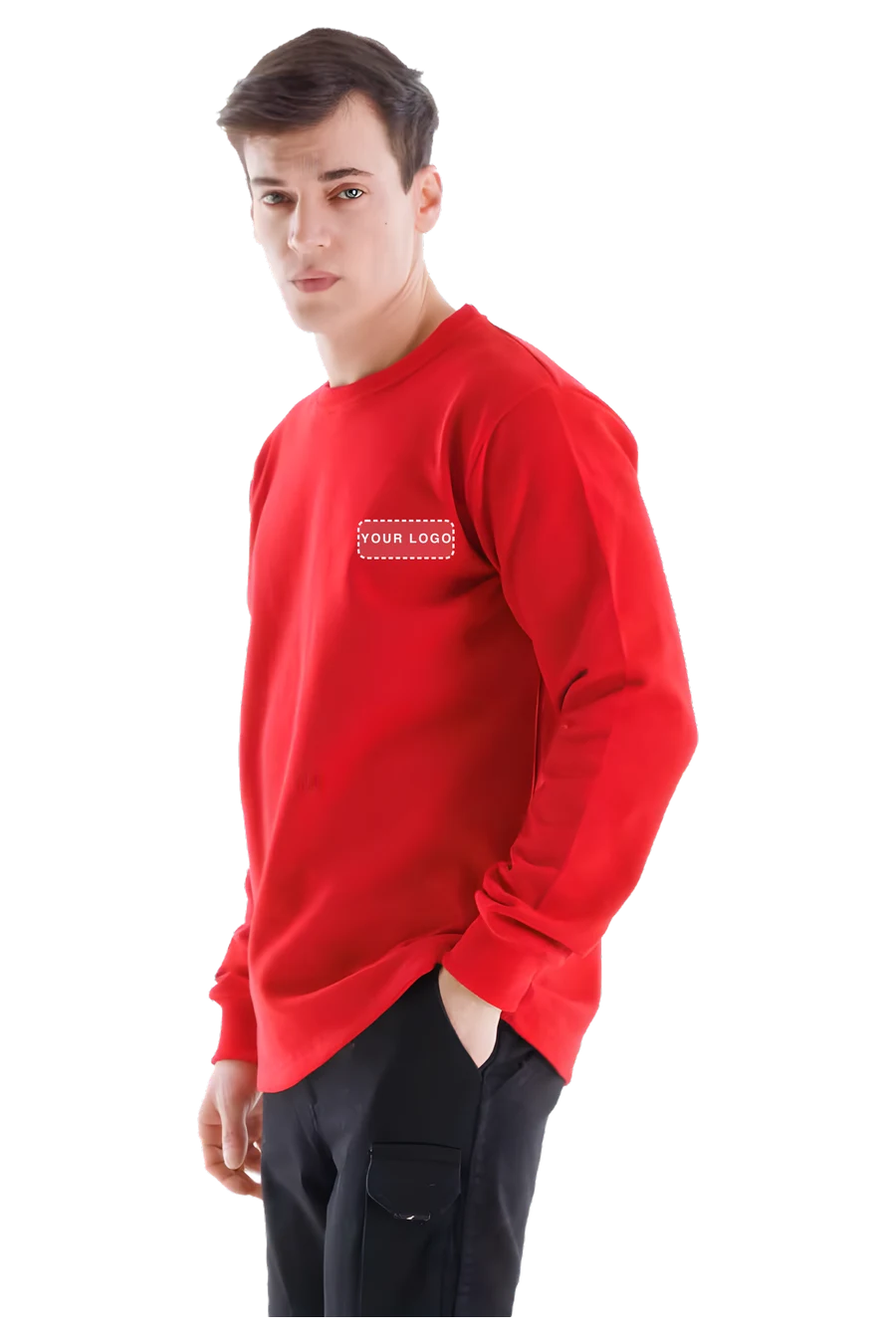 Regular Rundhals-Sweatshirt
