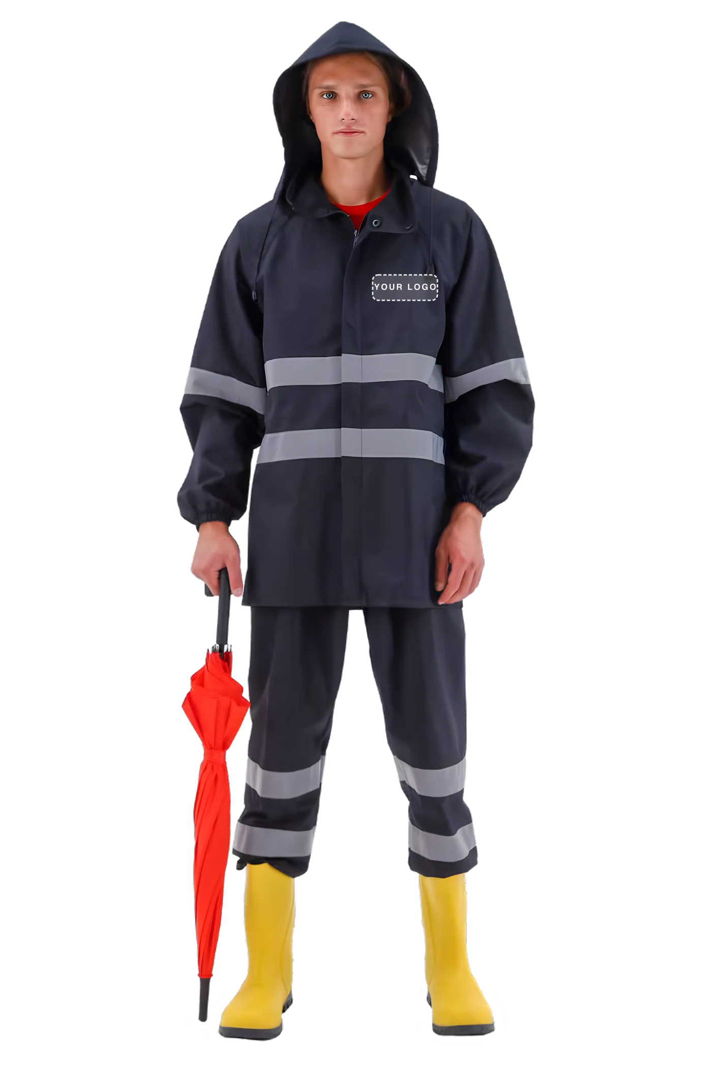 Ripstop Regenanzug-Set (SW2525) – Frontansicht