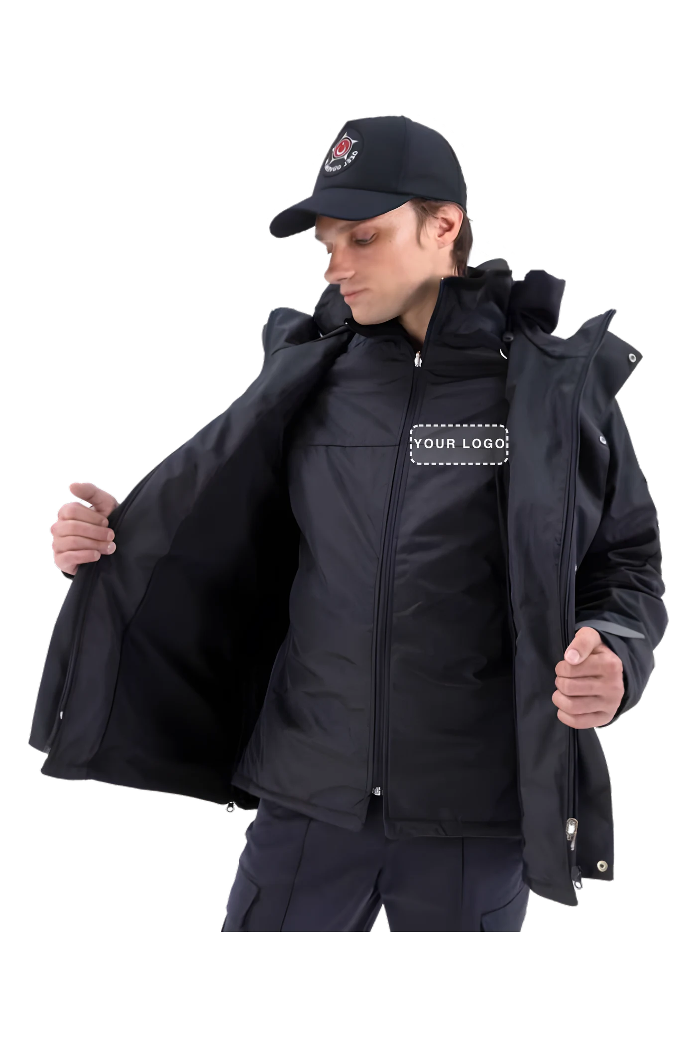 Security-Innenjacke (gesteppt) (SW3119) – Frontansicht