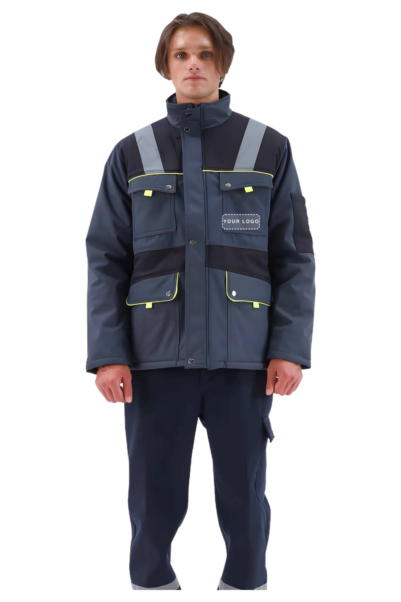 Tork Softshell-Winterjacke (SW2526) – Frontansicht